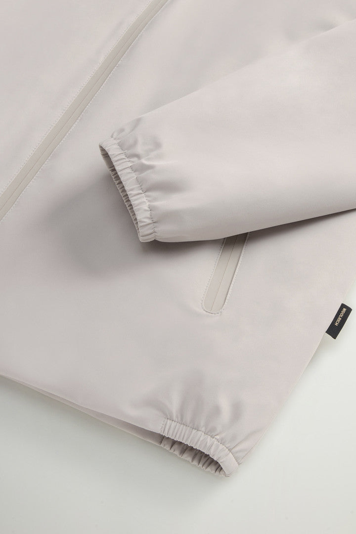 Sailing Bomber Jacket in Two-layered Fabric (Dove) - Detail View 6