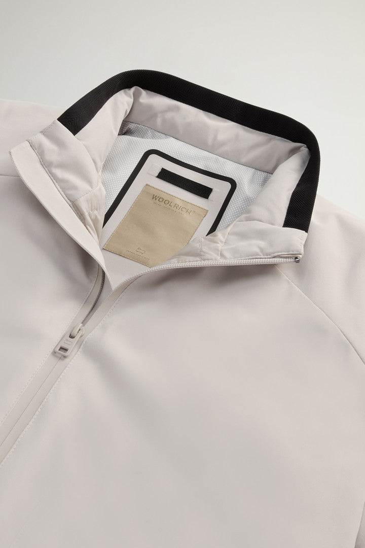 Sailing Bomber Jacket in Two-layered Fabric (Dove) - Detail View 5