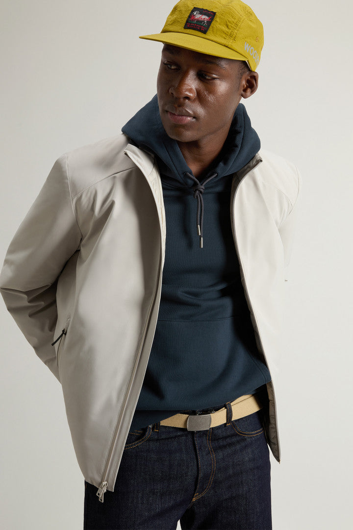 Sailing Bomber Jacket in Two-layered Fabric (Dove) - Detail View 3