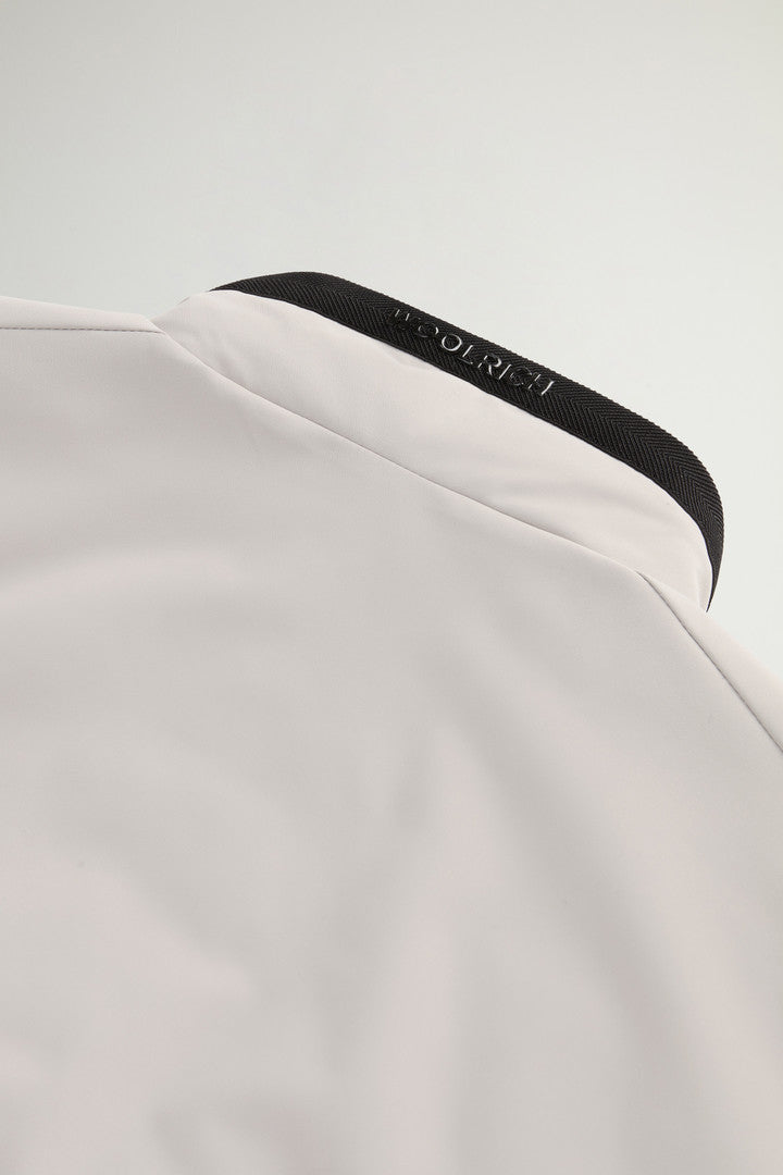 Sailing Bomber Jacket in Two-layered Fabric (Melton Blue) - Detail View 7