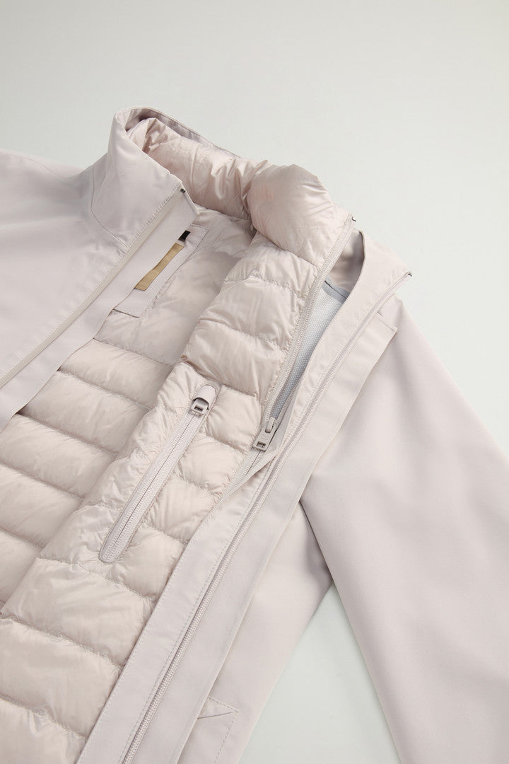 2-In-1 Waterproof Jacket in Two-Layered Fabric (Dove) - Detail View 6