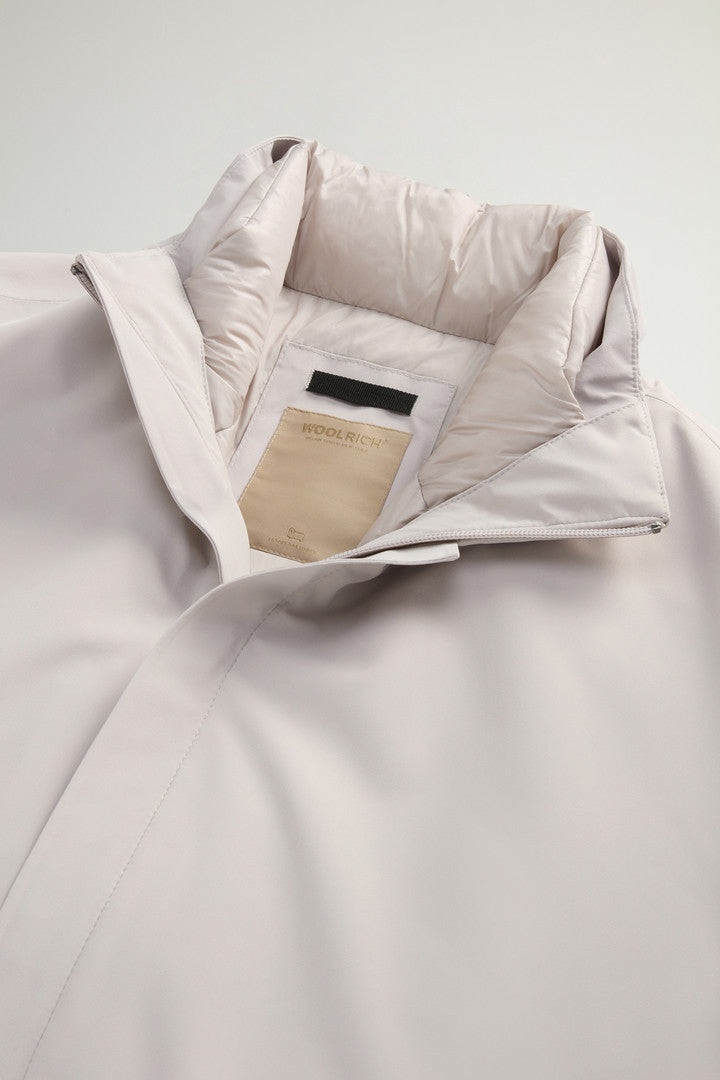 2-In-1 Waterproof Jacket in Two-Layered Fabric (Melton Blue) - Detail View 5