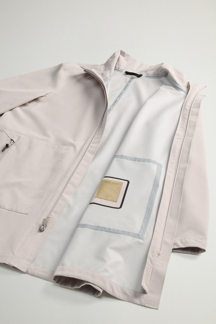 2-In-1 Waterproof Jacket in Two-Layered Fabric (Dove) - Detail View 11