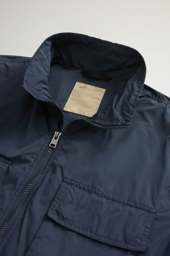 Garment-Dyed Field Jacket in Peached Urban Touch (Melton Blue) - Detail View 5