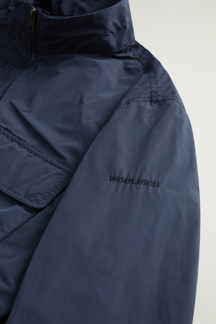 Garment-Dyed Field Jacket in Peached Urban Touch (Melton Blue) - Detail View 6