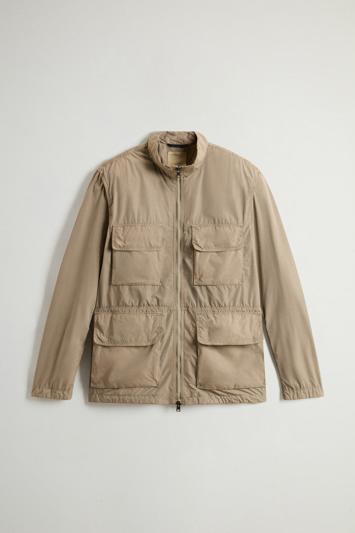 Garment-Dyed Field Jacket in Peached Urban Touch (Melton Blue) - Detail View 10