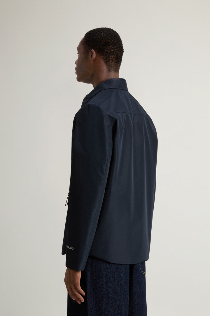 Jacket in WINDSTOPPER GORE-TEX (Melton Blue) - Detail View 3