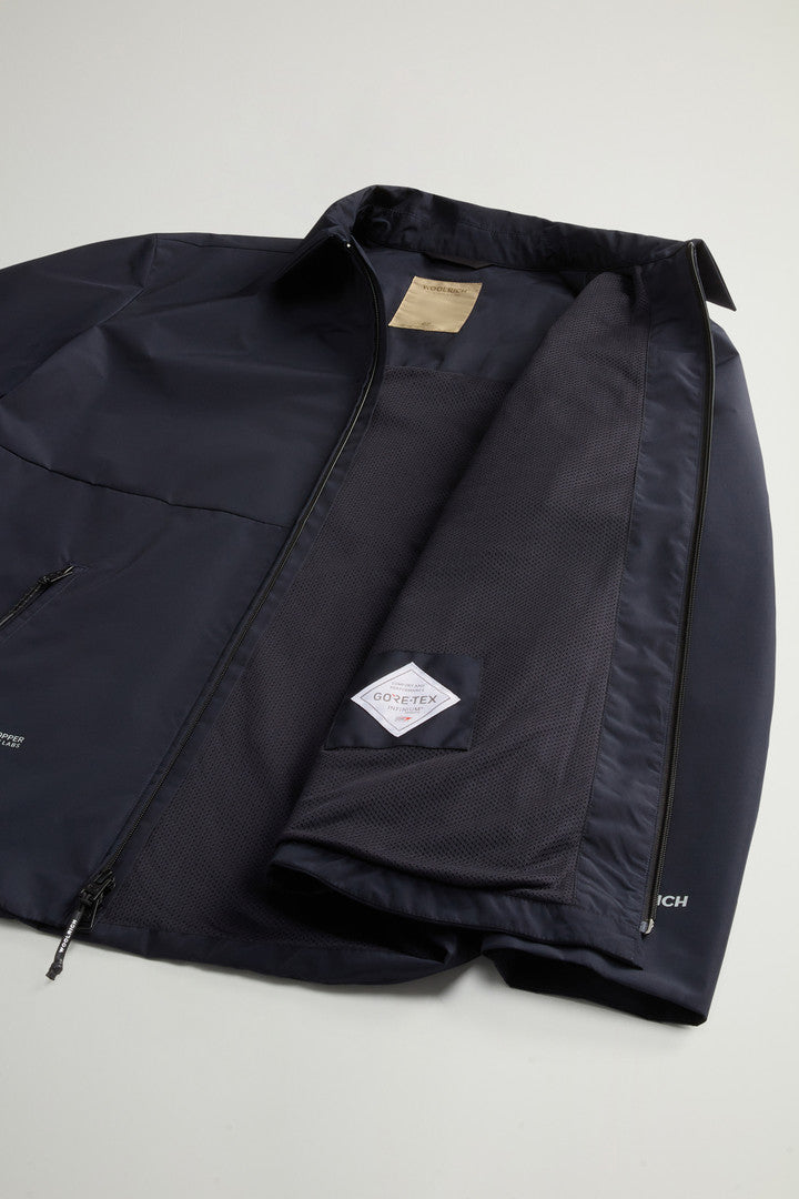 Jacket in WINDSTOPPER GORE-TEX (Melton Blue) - Detail View 8