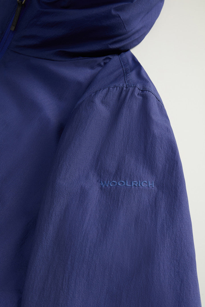 Ultralight Hooded Jacket in Light Mini Ripstop (Twilight Blue) - Detail View 6