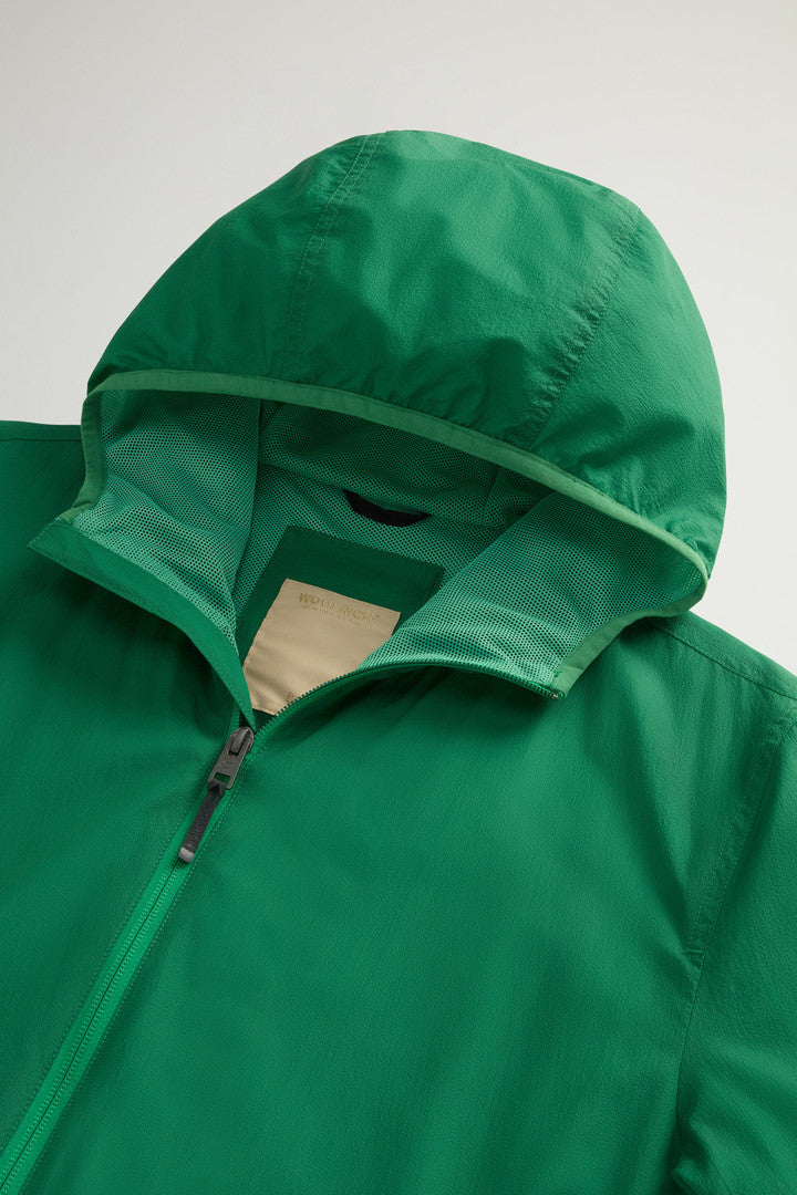 Ultralight Hooded Jacket in Light Mini Ripstop (Twilight Blue) - Detail View 6