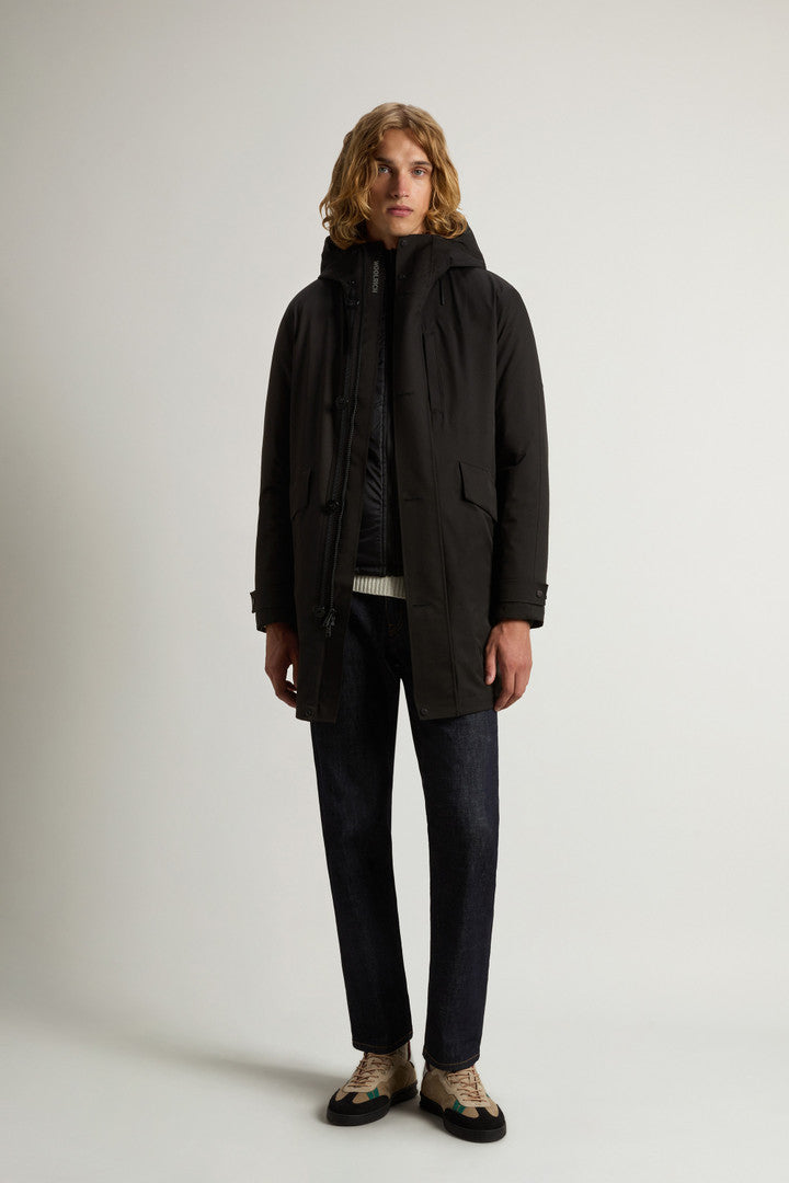 3-in-1 Weaver Coat with Reversible Inner Jacket (Off Taupe) - Detail View 1