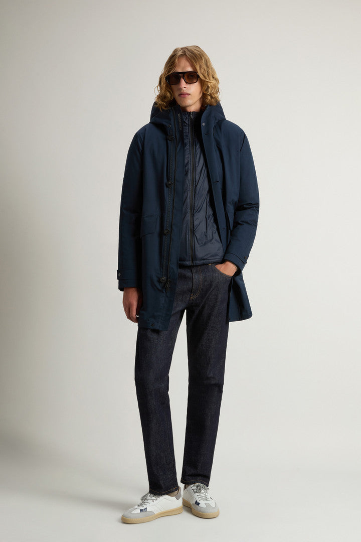 3-in-1 Weaver Coat with Reversible Inner Jacket (Off Taupe) - Detail View 1