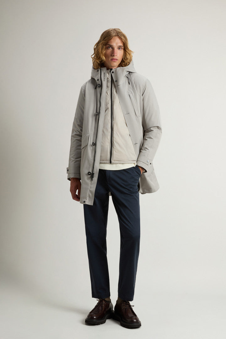 3-in-1 Weaver Coat with Reversible Inner Jacket (Off Taupe) - Detail View 2