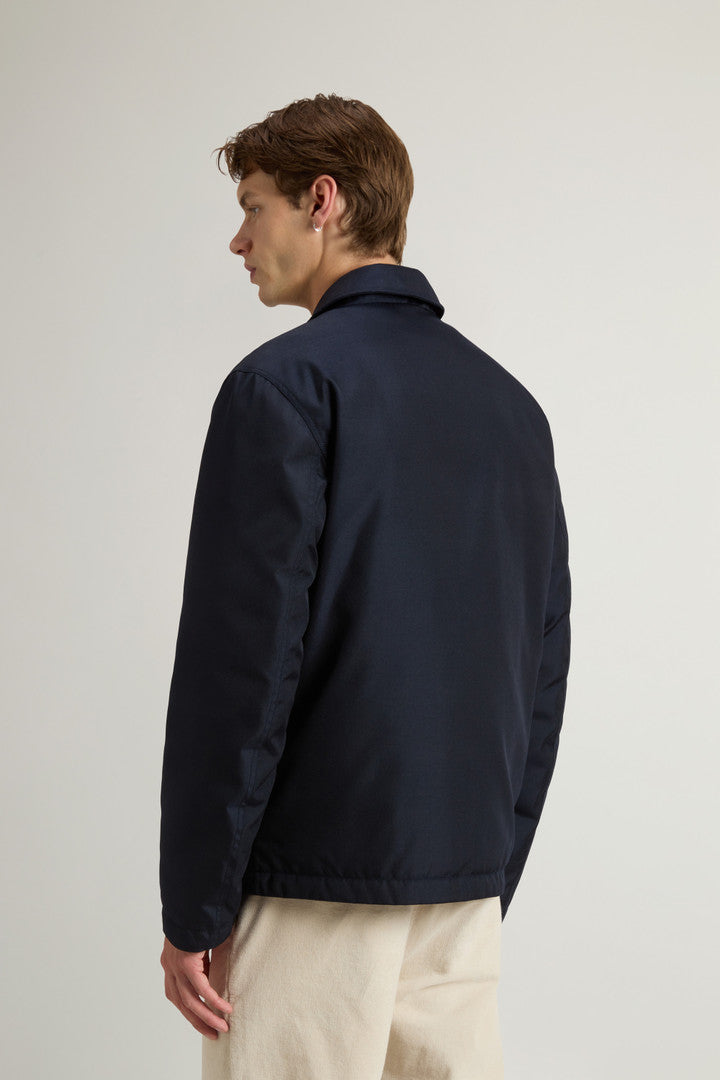 Padded Overshirt in Recycled CORDURA® Nylon (Wine) - Detail View 2