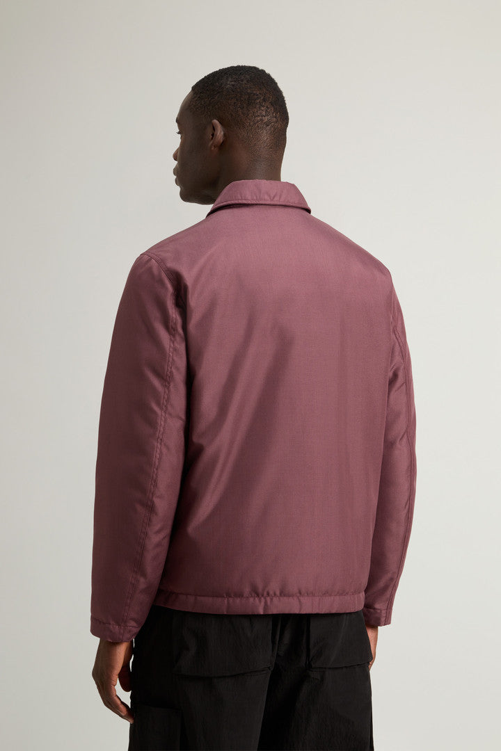 Padded Overshirt in Recycled CORDURAÂ® Nylon (Melton Blue) - Detail View 2