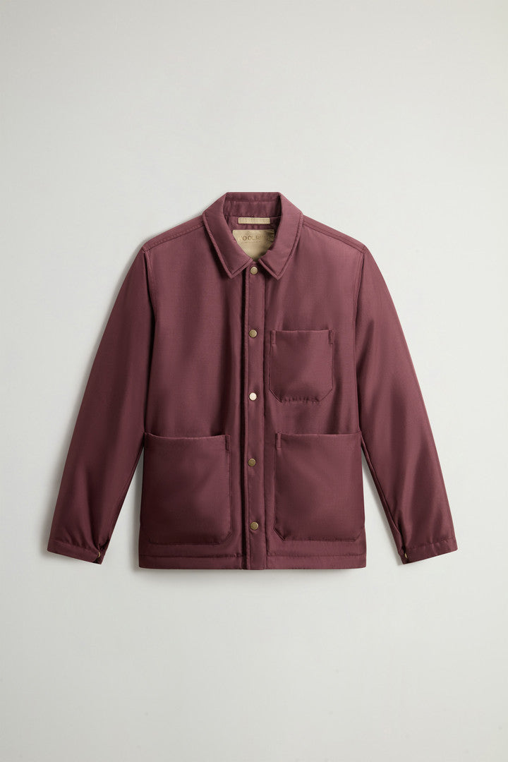 Padded Overshirt in Recycled CORDURAÂ® Nylon (Melton Blue) - Detail View 4