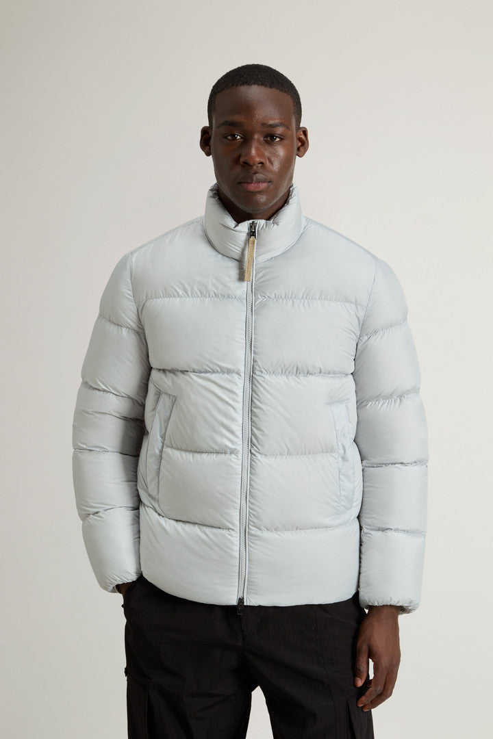 Cloud Down Jacket in Microfiber (Melton Blue) - Main View