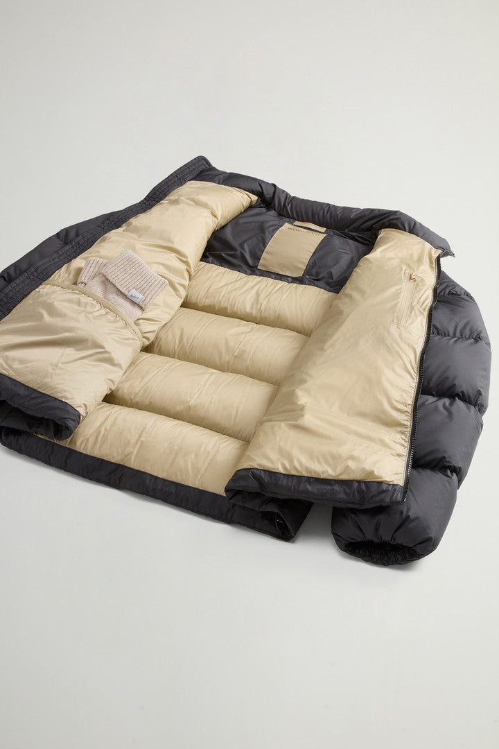 Cloud Down Jacket in Microfiber (Black) - Detail View 7