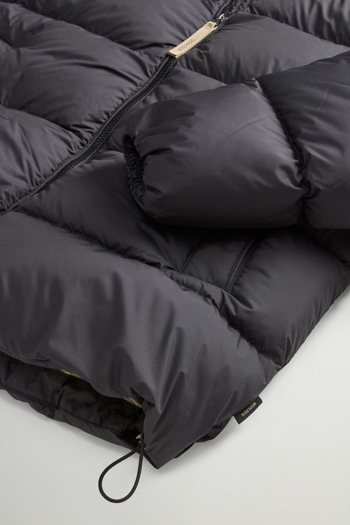 Cloud Down Jacket in Microfiber (Dry Gray) - Detail View 7