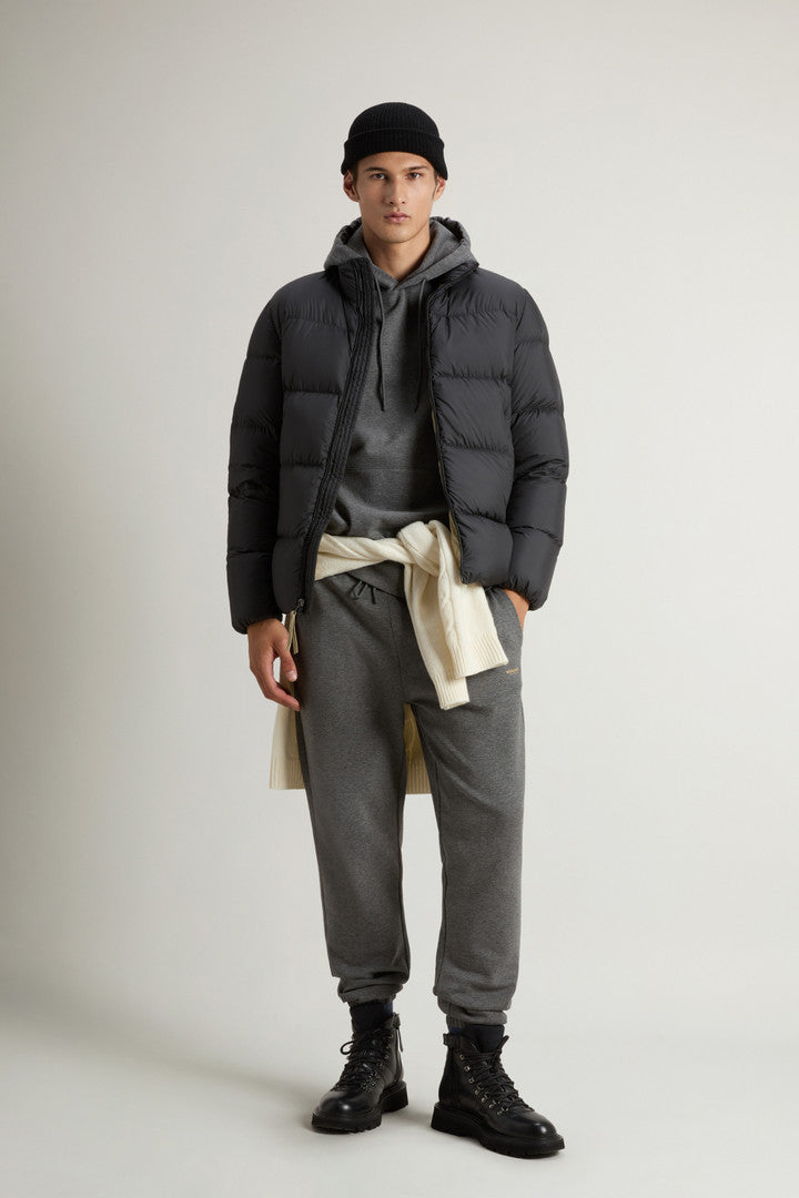 Cloud Down Jacket in Microfiber (Black) - Detail View 2