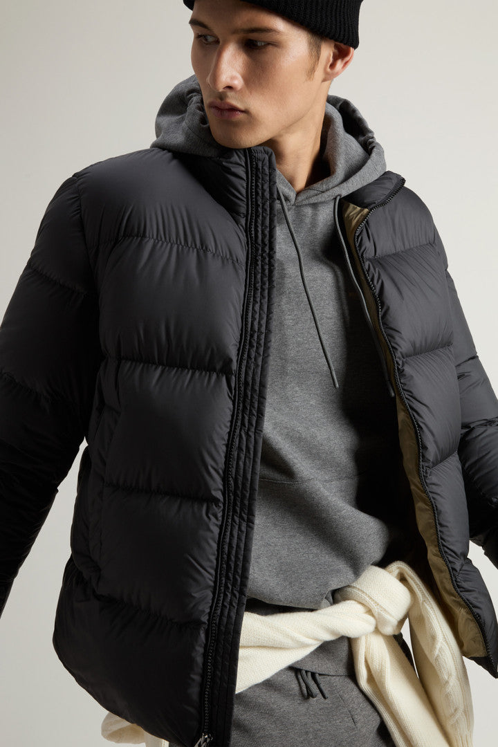 Cloud Down Jacket in Microfiber (Falcon) - Detail View 4