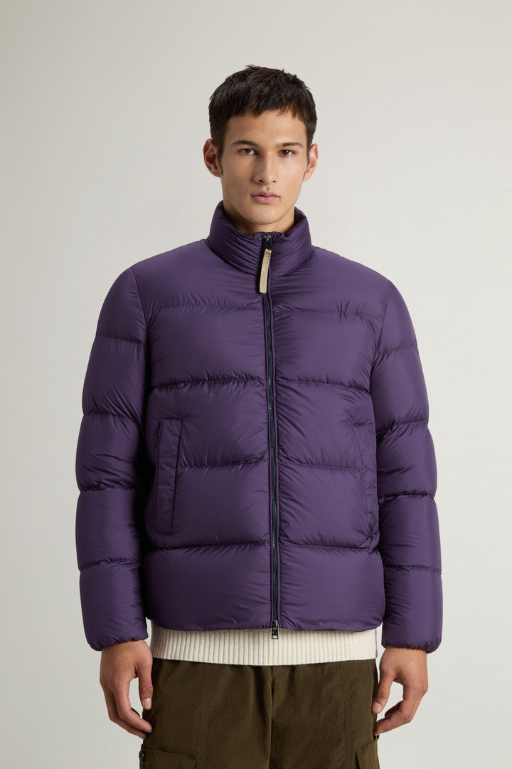 Cloud Down Jacket in Microfiber (Melton Blue) - Main View