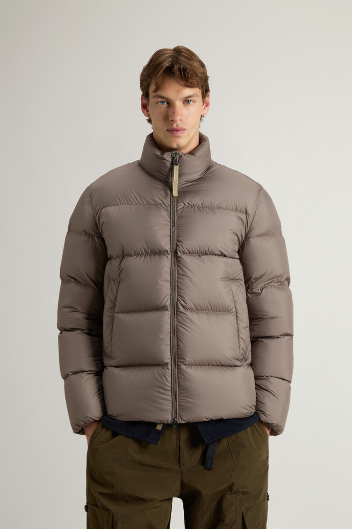 Cloud Down Jacket in Microfiber (Melton Blue) - Main View
