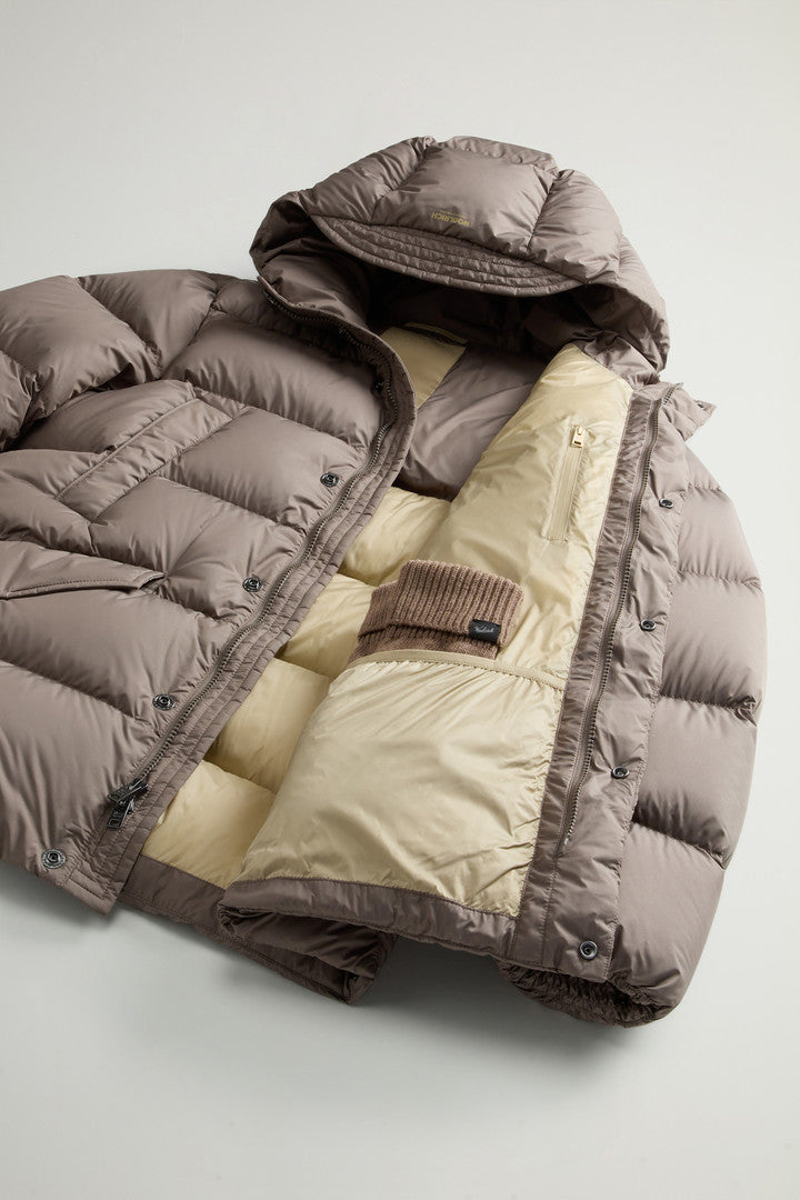 Cloud Parka in Microfiber (Dark Green) - Detail View 8
