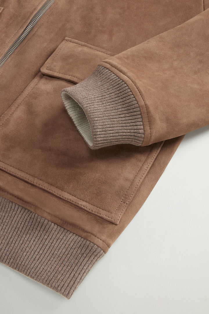 Double-Face Suede Bomber Jacket (Falcon) - Detail View 8