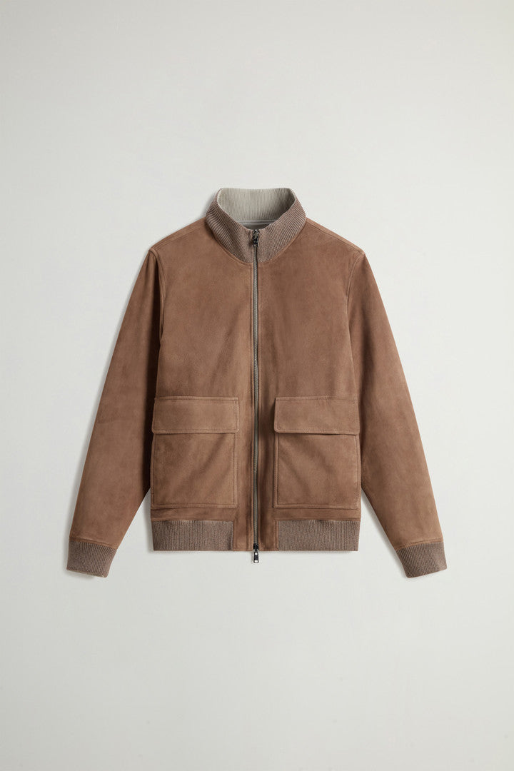 Double-Face Suede Bomber Jacket (Falcon) - Main View