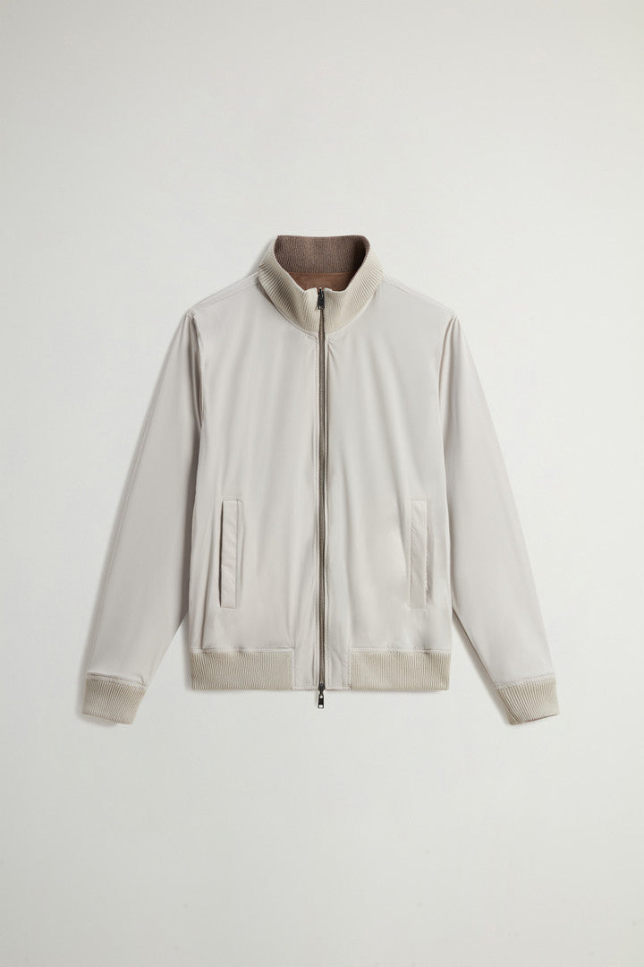 Double-Face Suede Bomber Jacket (Falcon) - Detail View 6