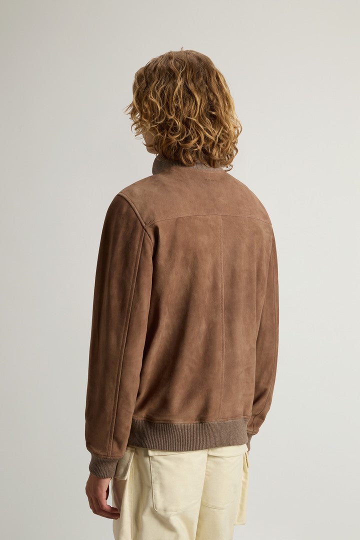 Double-Face Suede Bomber Jacket (Falcon) - Detail View 3