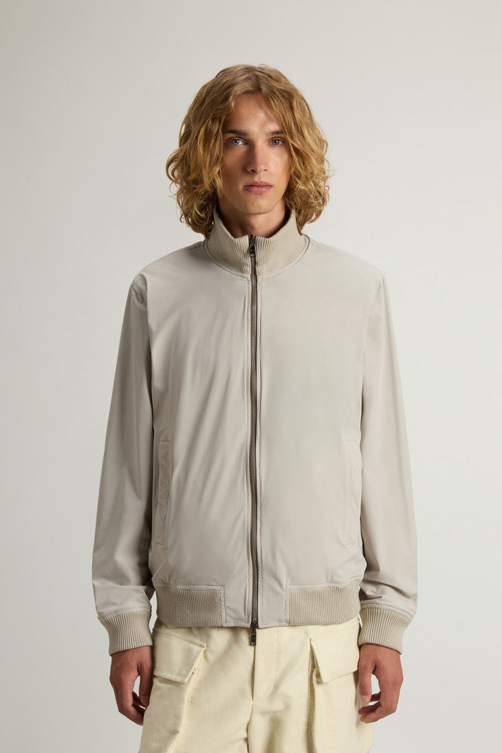 Double-Face Suede Bomber Jacket (Falcon) - Detail View 5
