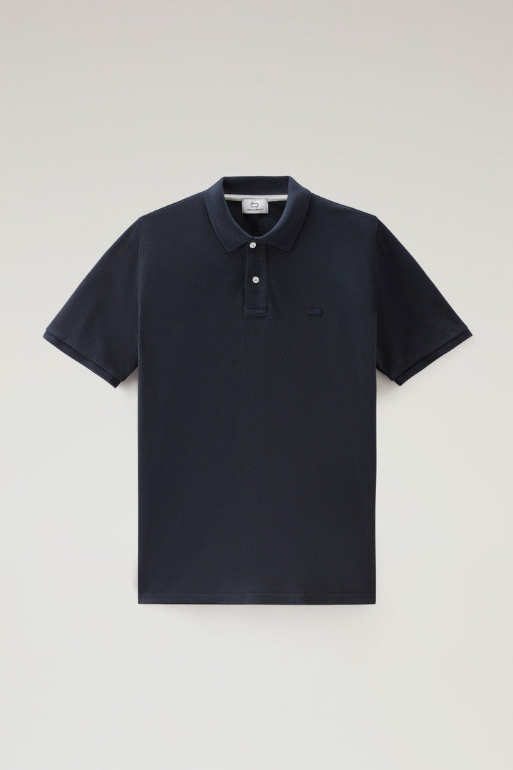Piquet Polo Shirt in Pure Cotton (Golden Glow) - Detail View 6