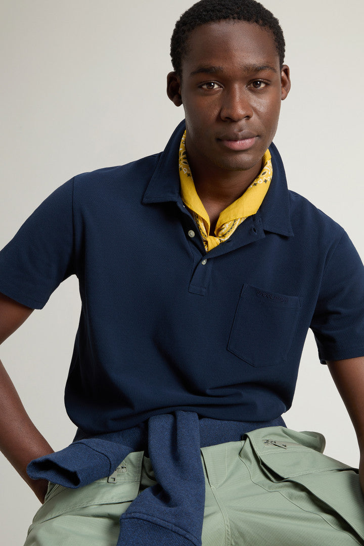 Ice Cotton Polo (Dream Blue) - Detail View 4