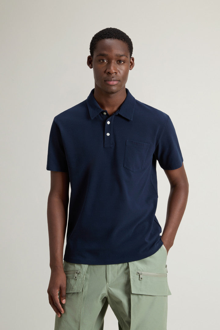 Ice Cotton Polo (Dream Blue) - Detail View 1