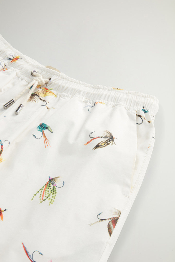 Pure Cotton Poplin Shorts (White Hook) - Detail View 5