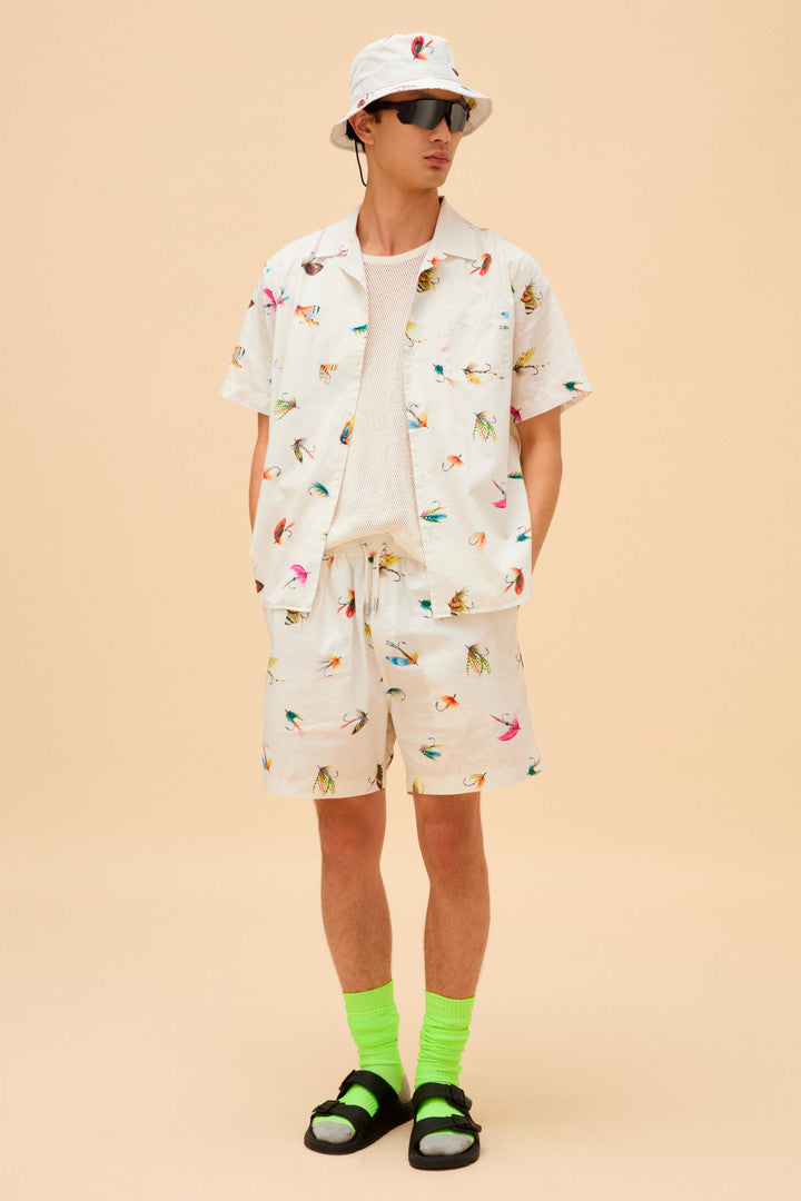 Pure Cotton Poplin Shorts (White Hook) - Detail View 7