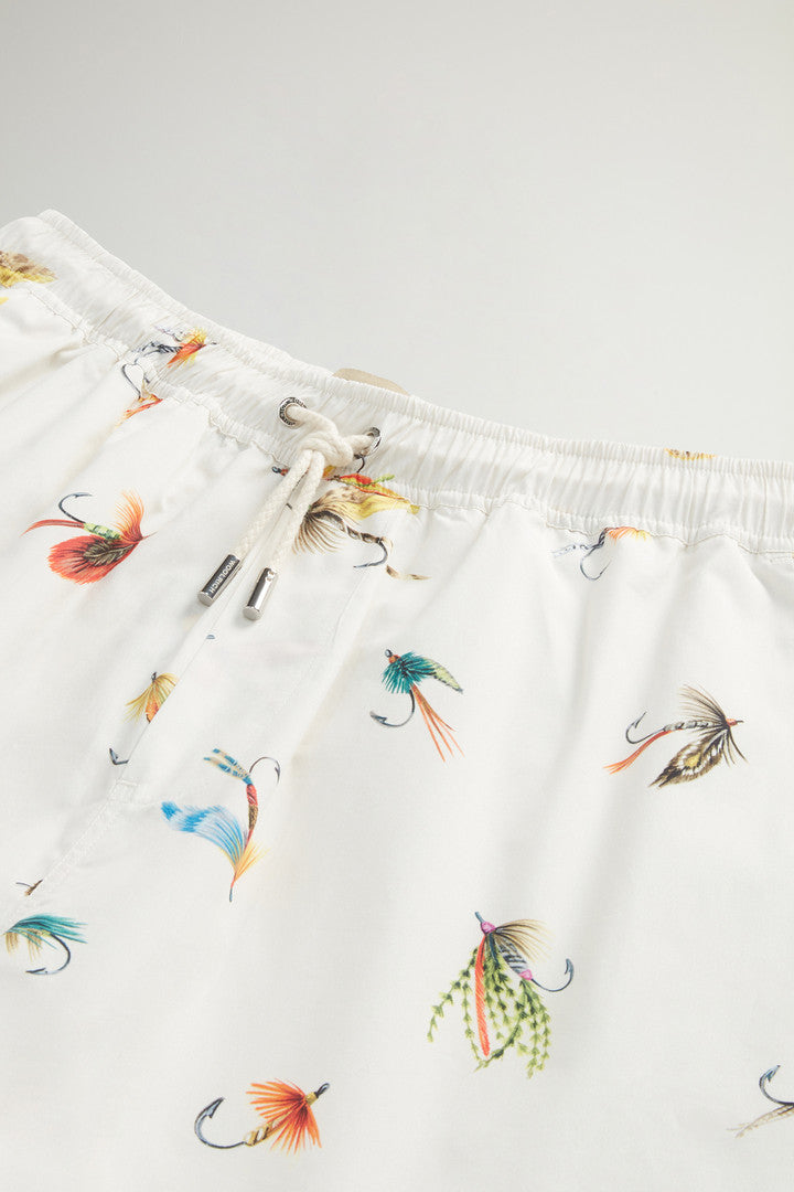 Pure Cotton Poplin Shorts (White Hook) - Main View