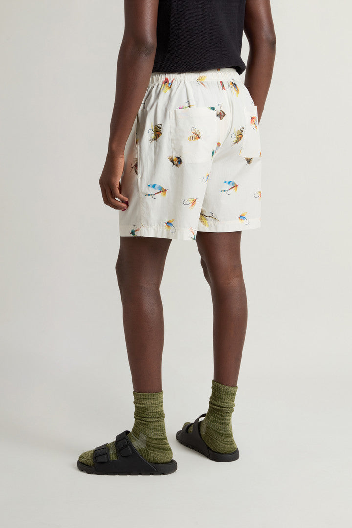 Pure Cotton Poplin Shorts (White Hook) - Detail View 3
