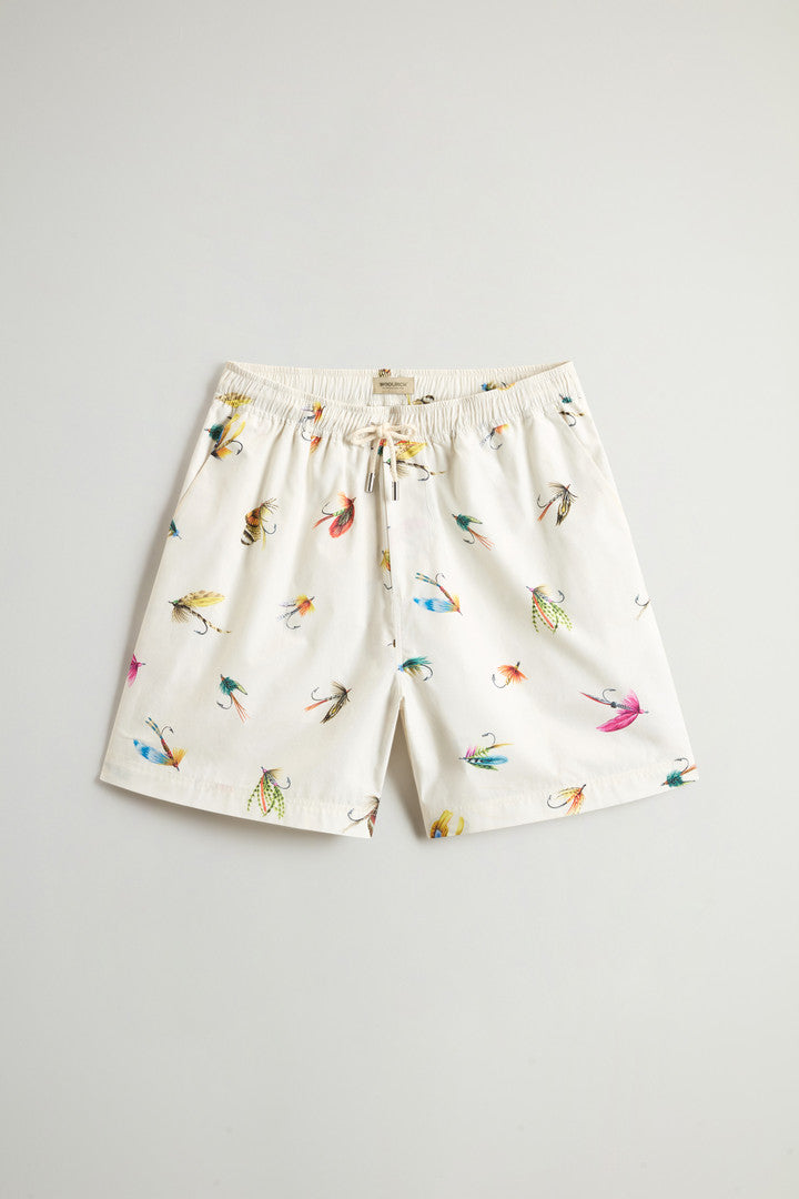 Pure Cotton Poplin Shorts (White Hook) - Detail View 4