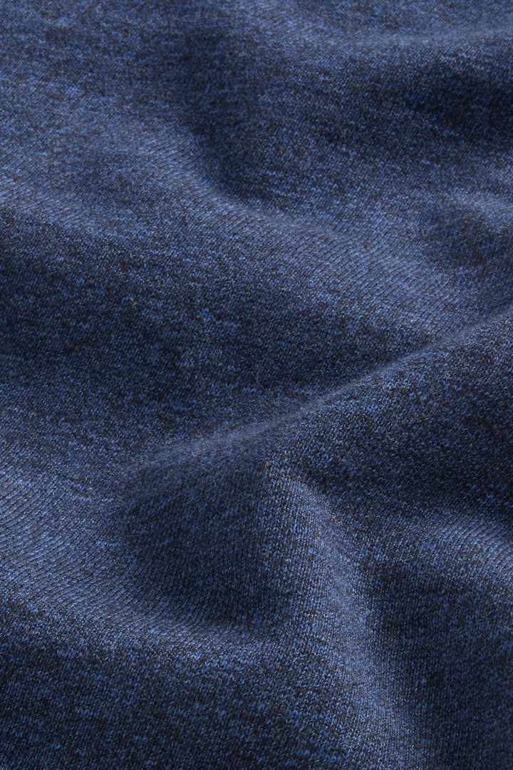 Shorts in Pure Cotton MoulinÃ© Fleece (Melton Blue) - Detail View 7