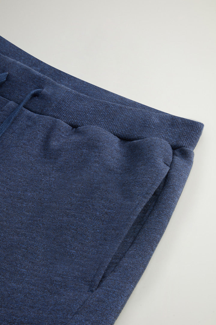 Shorts in Pure Cotton MoulinÃ© Fleece (Medium Grey) - Detail View 6