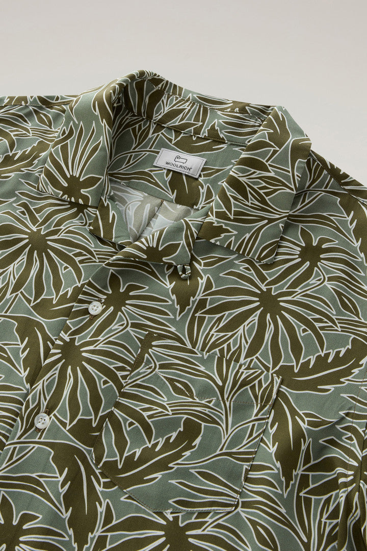 Shirt with Tropical Print (Tropical Sage) - Detail View 1