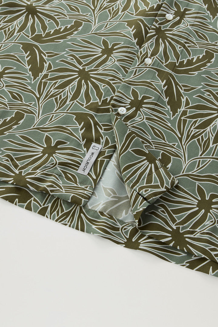 Shirt with Tropical Print (Tropical Sage) - Detail View 3