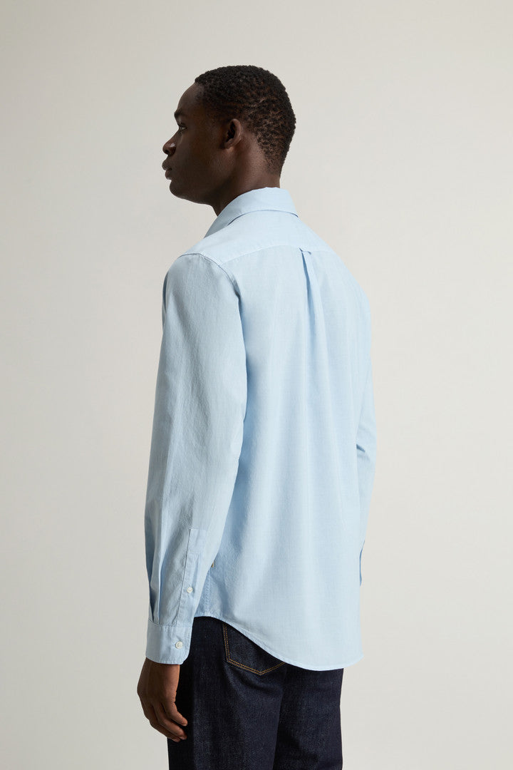 Garment-Dyed Pure Cotton Muslin Shirt (Flask) - Detail View 3