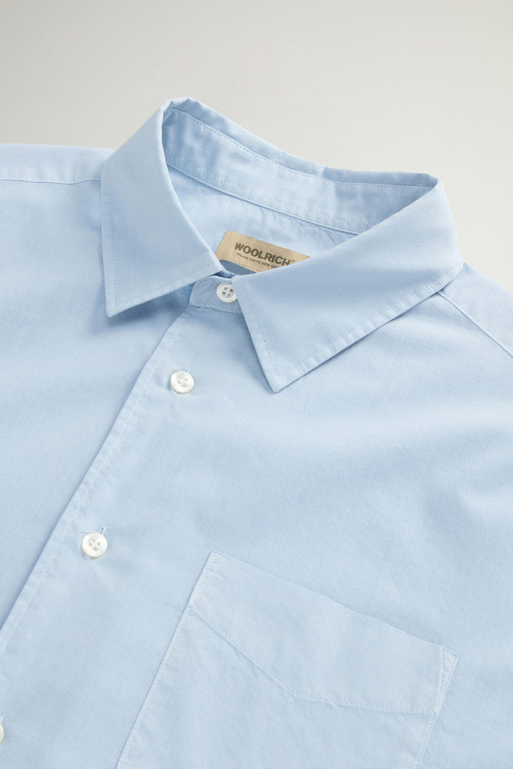 Garment-Dyed Pure Cotton Muslin Shirt (Flask) - Detail View 5