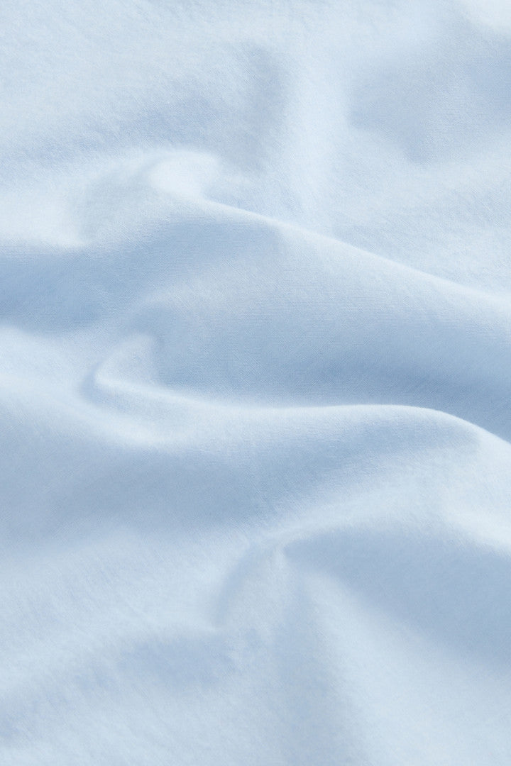 Garment-Dyed Pure Cotton Muslin Shirt (Jet Stream) - Detail View 9