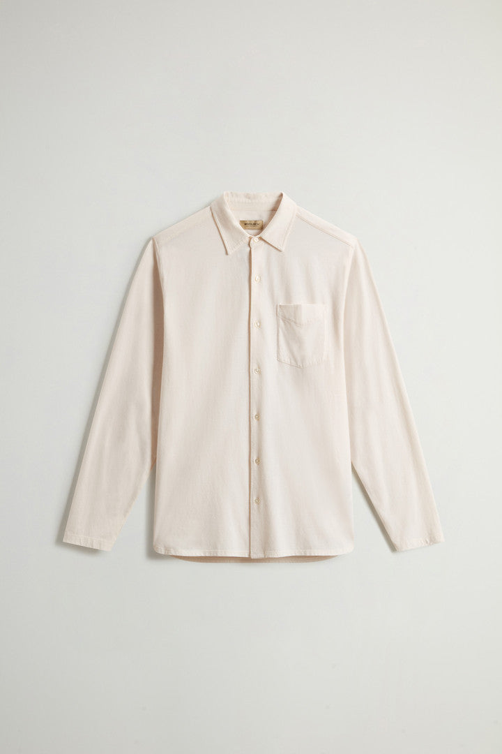 Shirt in Pure Cotton Jersey (Jet Stream) - Main View