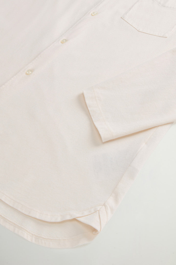 Shirt in Pure Cotton Jersey (Jet Stream) - Detail View 6
